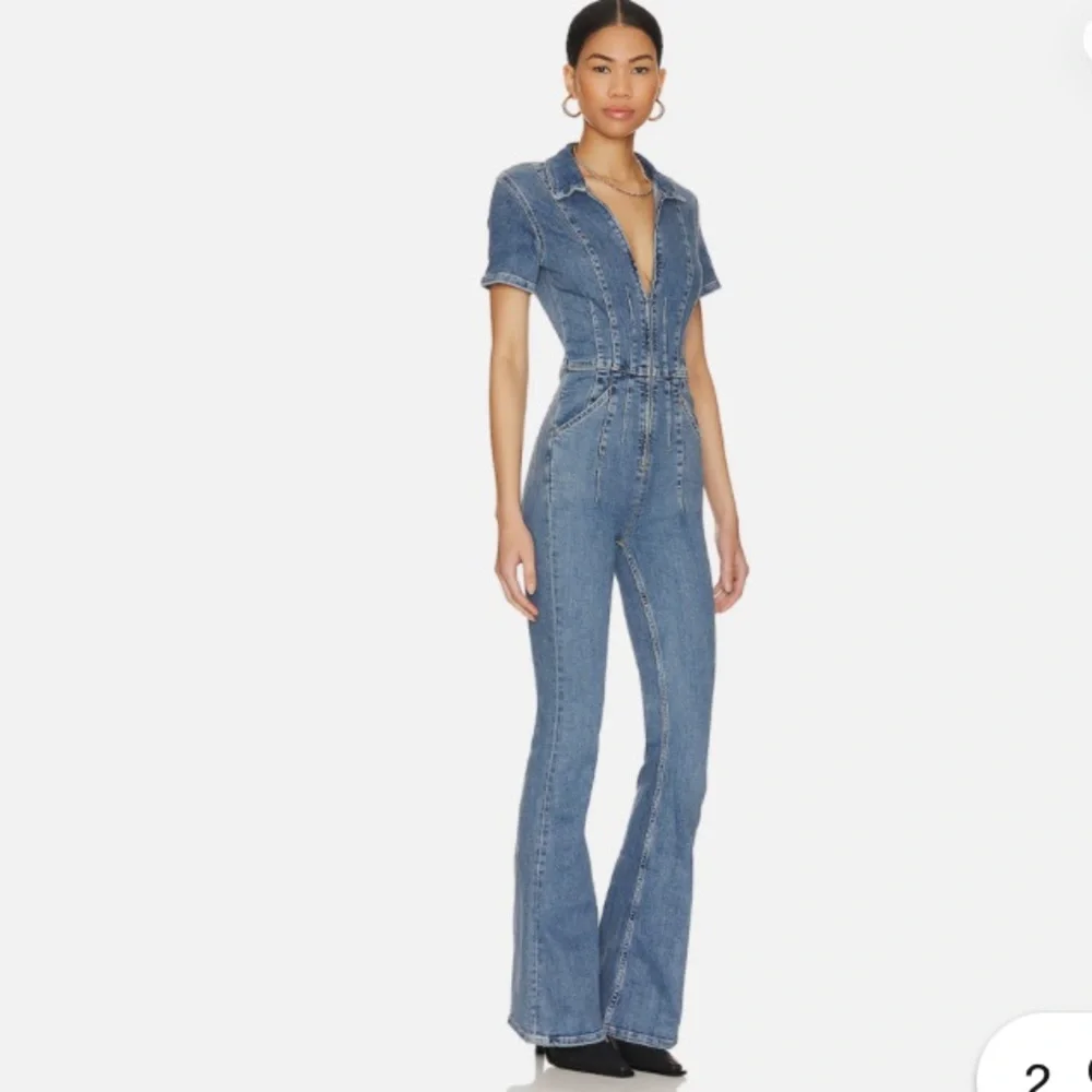 New: Free People We The Free Jayce Flare Leg Jumpsuit. Size Large